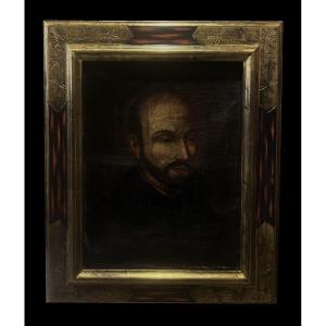 Peruvian School (18th Century) - True Image Of Saint Ignatius