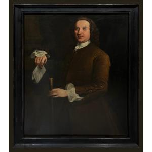 French School (late 17th Century) - Magnificent Louis XIV Period Portrait