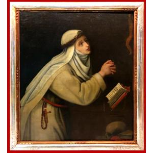 Italian School (17th Century) - Saint Claire En Prière
