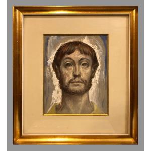 Postcubist School (1950s) - Tête d'Apôtre