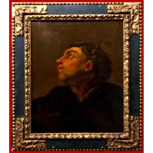 Valence School (c. 1780, Follower Of Maella) - Portrait Of Saint