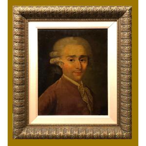 Turin Rococo School - Small Portrait Of A Gentleman In A Wig