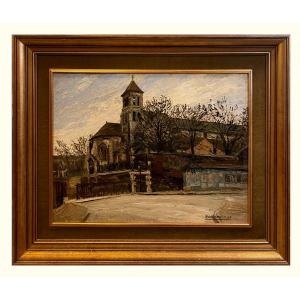 Georges Feldkirchner (1885-1952) - Saint Pierre Church In Montmartre (winter, 1945)