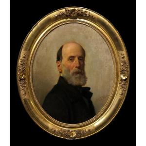 Federico De Madrazo (1815-1894) - Portrait Of The Painter Miguel Miranda Y Rendón