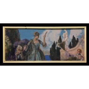 European School (19th-20th Centuries) - Ménage-à-trois