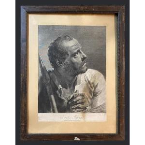 Two Old Engravings Of Saint Thomas And Saint Andrew – 18th Century