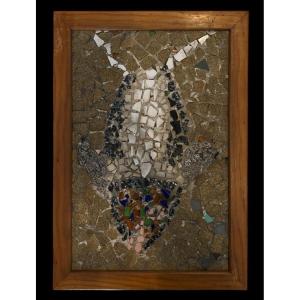 Mosaic Decorated Table – France, 50s (20th Century)