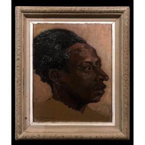 Marcel Besson (1907-1982) - Portrait Of A Moor