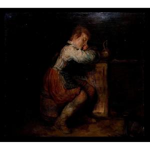 European School (19th Century) - The Soldier's Dream