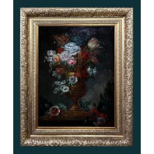 Jean-baptiste Monnoyer (1636-1699), Attributed To - Large Flower Bowl