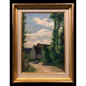 Pierre Raighasse (1912-1960) - Brittany: The Way Of Saint Sauveur, Not Far From Pont l'Abbé