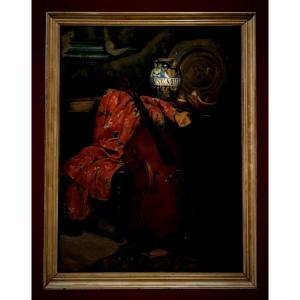 	 French School (c. 1880) - Vanitas Of The Cello