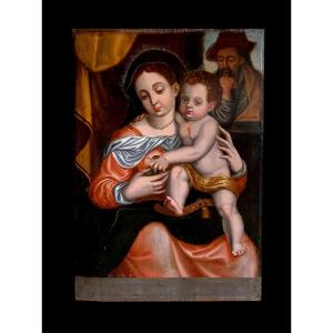 	 School Of Toledo (c. 1550) - The Virgin Of The Pear