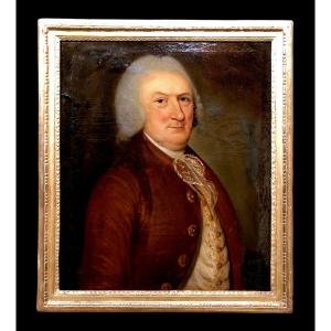 Parisian School (c. 1770) - Portrait Of A Gentleman In A Red Coat