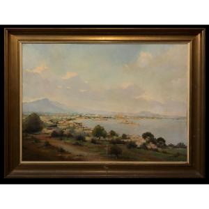 Maurici Valls I Quer (1904-1992) - Monumental View Of Palma De Mallorca