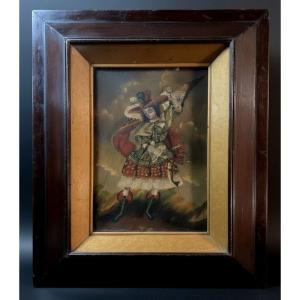 Cusco School (19th Century) - The Archangel Saint Michael, Captain Of The Heavenly Militia