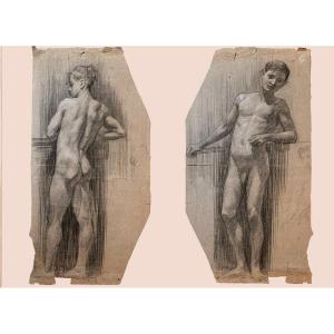 French School (19th-20th Centuries) - Front / Back - Recto/verso Drawing