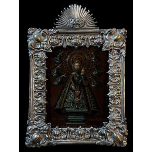School Of Madrid (c. 1700) - Our Lady Of Consolation, Private Devotion Panel 