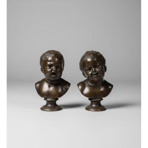 Laughing John, Crying John - Bronze, France, C. 1900