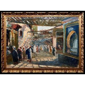 	 Jean-pierre Frantz (c. 1930) - Marrakesch: The Souk