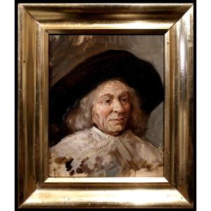 	 European School (c. 1900) - Portrait Of A Dutch Gentleman (in The Style Of Frans Hals)