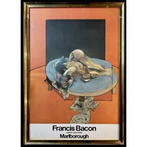 Large Original Lithographic Poster Francis Bacon Marlborough Gallery 1980