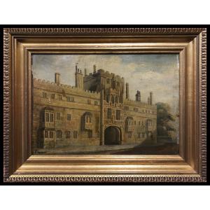 British School (circa 1920) - Oxford: Façade Of Brasen-nose College