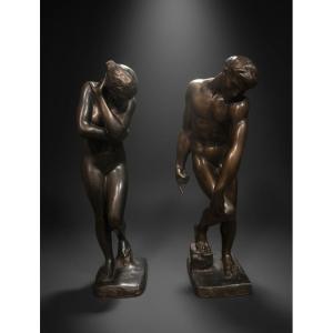 Auguste Rodin (1840-1917) - Adam And Eve, Valsuani Edition 6/12