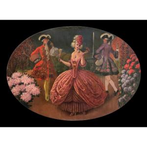 Demetrio Monteserín (1876-1958) - Aux Jardins De Versailles / Era Un Aire Suave