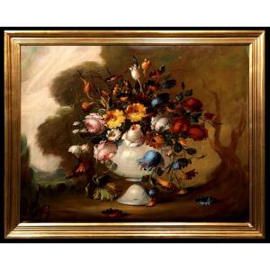 	 Néstor Rufino De Alarcón (1932-1988) - Neoclassical Bouquet