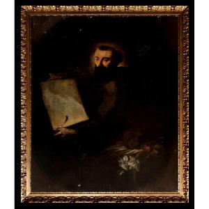 School Of Seville (c. 1700) - Saint Francis Of Assisi With The Rule Of Saint Clare