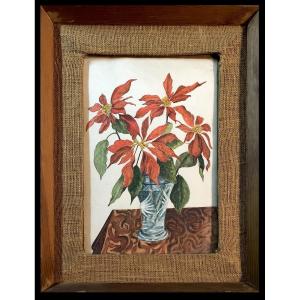 European School (c. 1950) - The Miracle Of The Poinsettias
