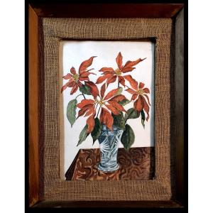 European School (c. 1950) - The Miracle Of The Poinsettias