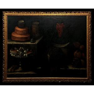 Tomás Yepes (1598-1668) Attrib. To - Still Life With Jam Boxes And Quince Paste
