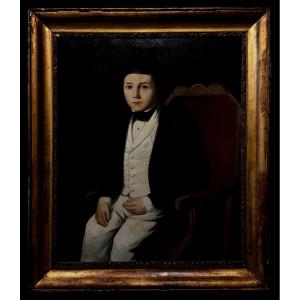 French School (c. 1890) - Portrait Of A Child