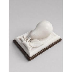 A Marble Pear - France, Early 20th Century