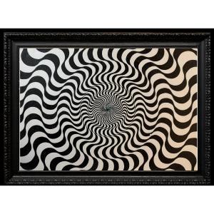 	 école Op-art (c. 1980) - "séquence Ondulatoire 8"