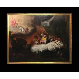 French School (early 19th Century) - The Last Breath Of The Dying