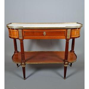 Louis XVI Style Half-moon Console.