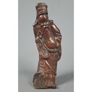 Chinese Root Wood Statuette.