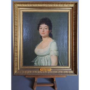 Portrait Of Suzanne Tarteiron (1769-1859). Late 18th Century Period.