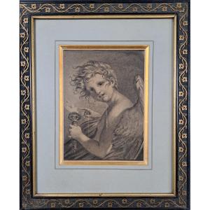 "love", Drawing, Late 19th Century, After Prud'hon.