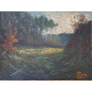 "end Of The Day In The Landes", Guy Joris (20th Century)