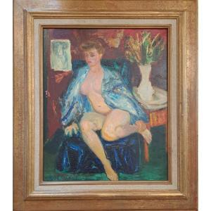 "seated Nude", By Louis Barthommé-saint-andré (1905-1977)