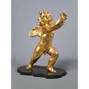 Gilded Wooden Putti.