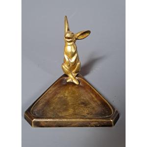 Art Deco Pocket Organizer In Bronze.