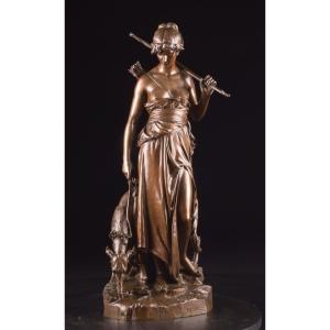 Aimé-jules Aizelin (1823–1902) — “nymph Of Diana”
