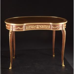 Kidney-shaped Writing Table By François Linke (1855–1946), France, Late 19th Century