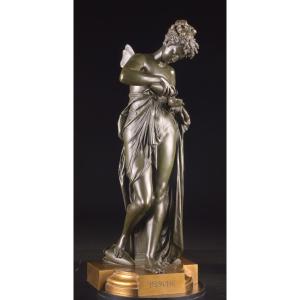 Psyche, Bronze Sculpture, Albert-ernest Carrier-belleuse (1824–1887), 19th Century