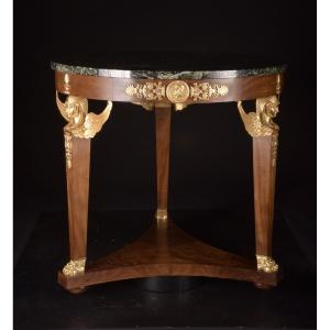 Empire Style Console, Circa 1880-1920, Inscribed "bin Herbin"